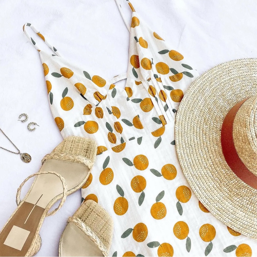 Petal + Pup Tropicana Orange Print Dress